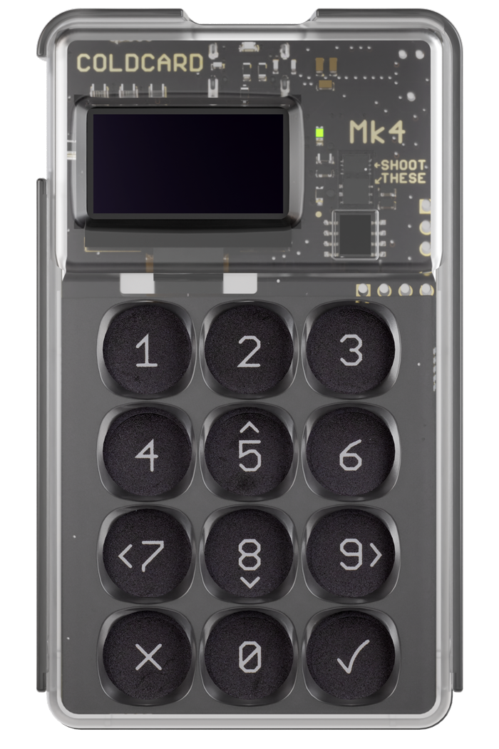 Coldcard Mk4 Air-gapped